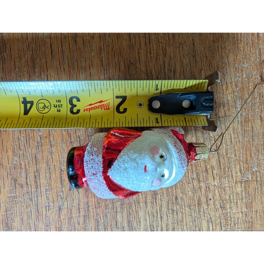 Vintage Mercury Glass Christmas Ornaments Dept 56 Village Express Truck Santa - Picture 13 of 15